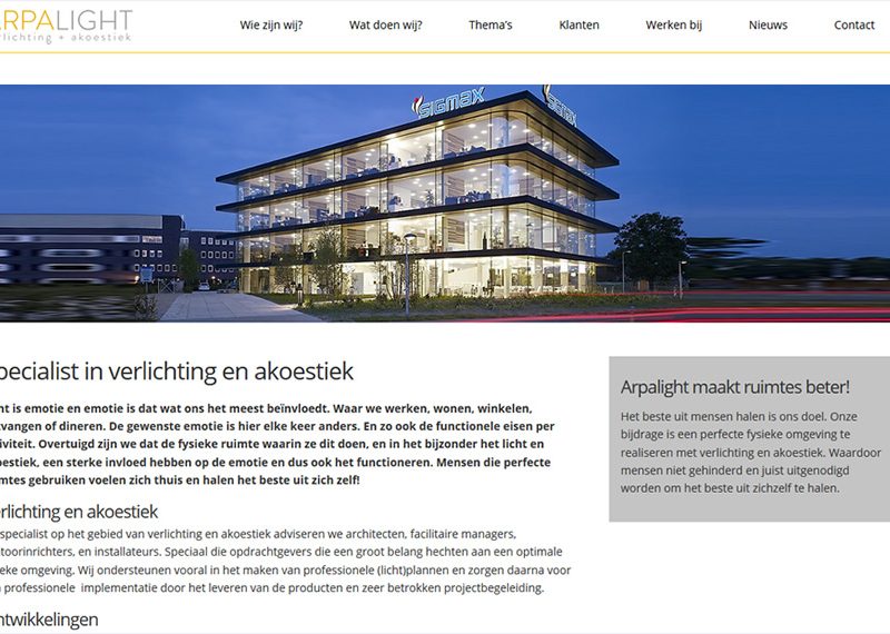 Specialist in verlichting en akoestiek
